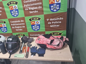 PM recupera moto roubada após perseguição e troca de tiros na AL-220, em Delmiro Gouveia