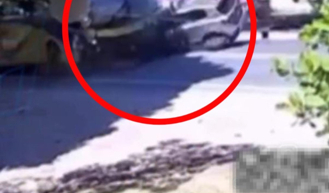 Imagens mostram momento da colisão entre ônibus e carro na AL-101 Norte, em Maragogi