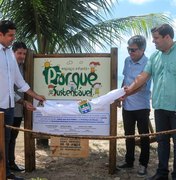 Rui Palmeira inaugura segundo Parque Infantil Sustentável de Maceió