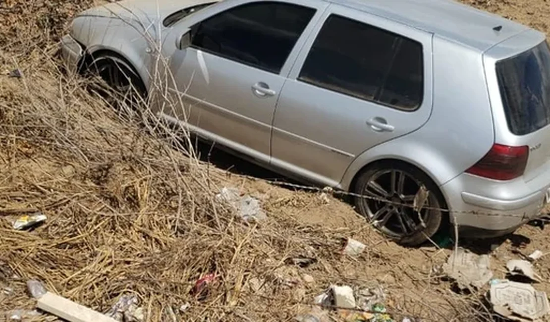Motorista invade terreno após ser 'fechado' por caminhão na AL-220, em Arapiraca