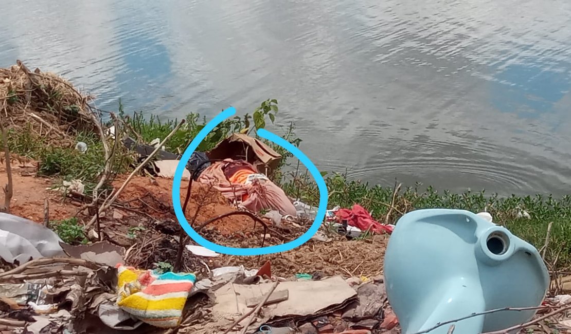 Populares encontram cadáver desovado no meio do lixo no Lago da Perucaba