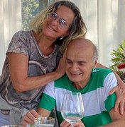 Regina Braga comemora aniversário abraçada no marido, Drauzio Varella