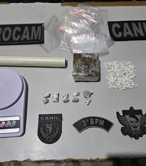 Homem é preso com drogas escondidas em mochila de criança em Girau do Ponciano