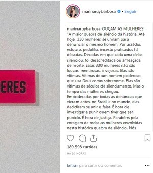 Marina Ruy Barbosa tenta impedir seguidora de cometer suicídio