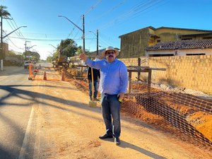 Obras da principal avenida de acesso para Rio Largo seguem a topo vapor