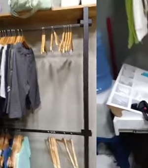 [Vídeo] Criminosos invadem loja fitness, furtam peças, equipamentos e dinheiro em Arapiraca