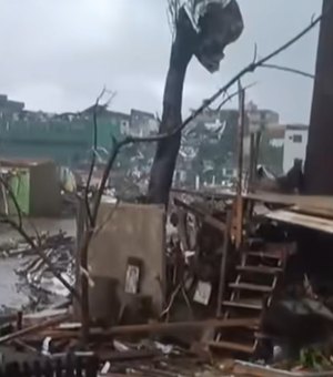 “Cenário de guerra”: diz coronel dos Bombeiros sobre destruição após tornado no Paraná