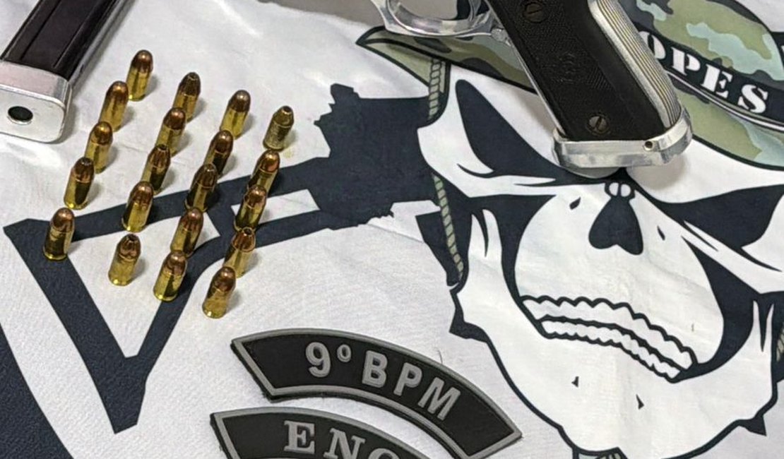 Homem é preso armado com pistola no município de Delmiro Gouveia