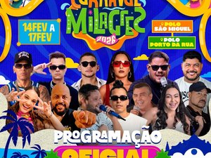 São Miguel dos Milagres anuncia Carnaval com dois polos de folia