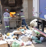 Ministério Público de Alagoas fiscaliza incineração de 700 quilos de drogas apreendidas