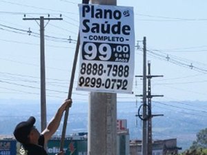 Prefeitura começa a implantar Lei de 2001 para publicidades irregulares em Arapiraca