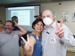 Com 74% dos votos, Tonholo e Eliane são reeleitos por ampla maioria para novo mandato na reitoria da Ufal