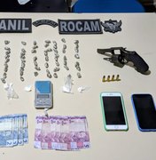 Homem é preso com drogas e arma de fogo no bairro Manoel Teles, em Arapiraca