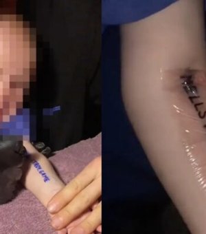 Casal russo tatua o filho de um ano para ganhar apartamento