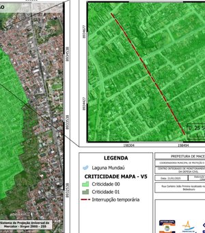 Defesa Civil interdita via para obras de drenagem no bairro de Bebedouro