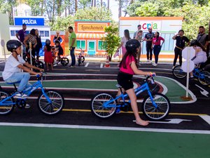 Arena Detranzinho é inaugurada para conscientizar e educar crianças para o trânsito