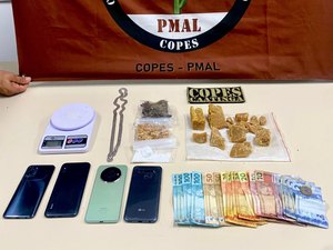 PM apreende mais de 700 gramas de entorpecentes em operações no interior de Alagoas