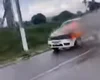 Carro de passeio pega fogo na AL-220, em Arapiraca