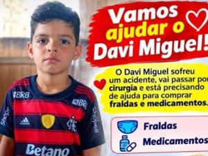 Criança de São Sebastião sofre acidente e família pede ajuda para custear tratamento