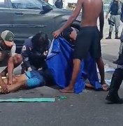 Colisão entre carro e moto deixa homem ferido em Paripueira