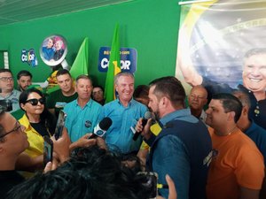 Collor e Leonardo Dias inauguram QG de campanha ao lado de Célia Rocha em Arapiraca