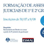 Esmal abre nova turma para formação de assessores judiciais