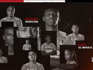 São Paulo faz campanha contra o racismo, e Taison agradece