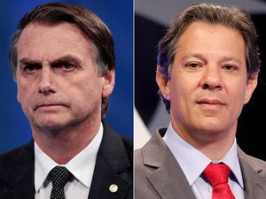 Ibope para presidente, votos válidos: Bolsonaro, 54%; Haddad, 46%