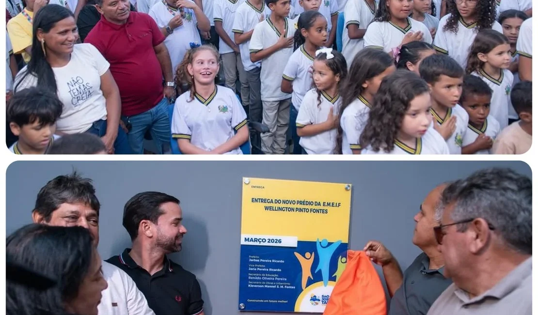 Escola Municipal Wellington Pinto Fontes é inaugurada em São José da Tapera