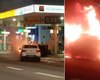 [Vídeo] Carro pega fogo na Avenida Fernandes Lima, próximo a posto de combustíveis, em Maceió