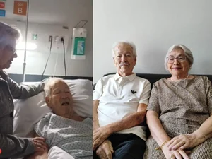 “Oi, meu amor”: idoso se despede da esposa minutos antes de morrer