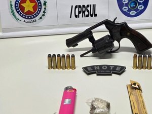 Homens são presos com drogas e arma de fogo em Porto Real do Colégio