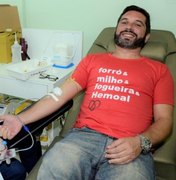 Campanha junina do Hemoal distribui camisas para doadores de sangue