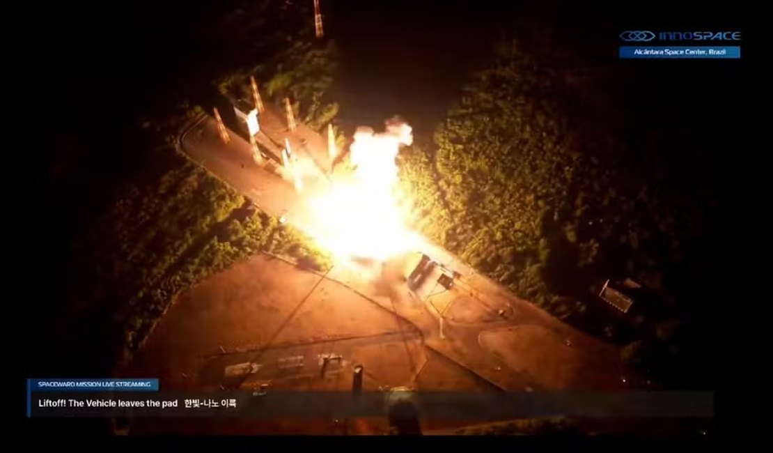 Primeiro foguete comercial partindo do Brasil é lançado no Maranhão e explode após decolagem