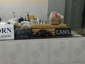 Trio é preso em Sergipe por traficar drogas em Alagoas