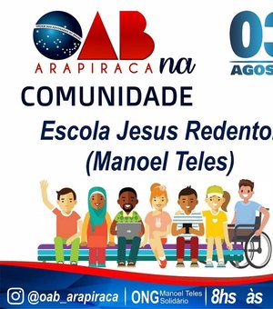 OAB na Comunidade vai ao Manoel Teles no próximo dia 3