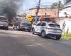 [Vídeo] Protesto por falta de água interdita trânsito na AL-101 Norte, em Ipioca