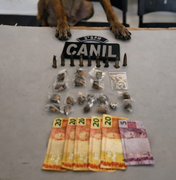 Jovem é preso com drogas após tentar fugir da polícia no bairro Canafístula, em Arapiraca