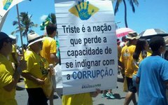 Manifestação contra Dilma, em Maceió