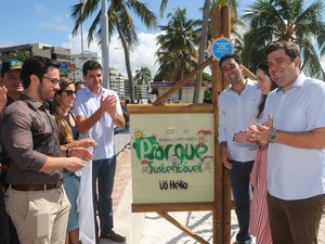 Prefeito Rui Palmeira inaugura terceiro Parque Infantil Sustentável