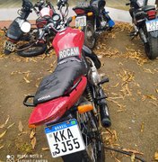 Polícia recupera motocicleta com queixa de roubo em Arapiraca