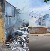 [Vídeo] Incêndio atinge terreno baldio no Farol; fumaça cobre o local