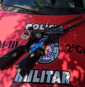 Policiais apreende armas de fogo em Colônia Leopoldina