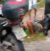 [Vídeo] Colisão entre motos deixa homem ferido