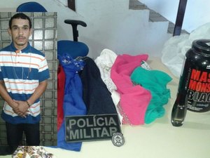 Arapiraquense pratica furtos em São Miguel mas acaba preso pela PM