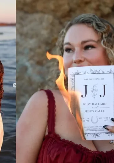 Mulher queima convite e pisa em bolo após anulação de casamento