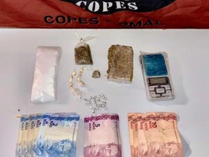 Polícia Militar apreende menor com drogas e quantia em dinheiro em Piranhas