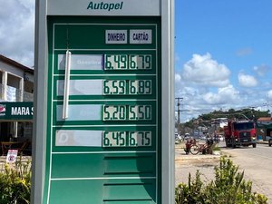 Preço do litro gasolina comum em Maragogi custa até R$ 6,79