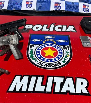 Submetralhadoras e drogas são apreendidas durante ações de combate ao tráfico em Maceió