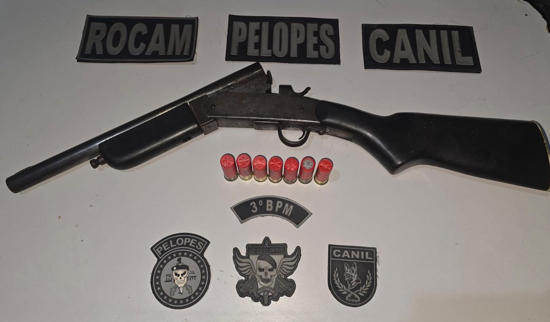 Polícia Militar apreende 40 armas de fogo em uma semana